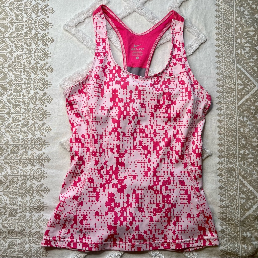 Pink Nike Dri-Fit Work Out Tank Top